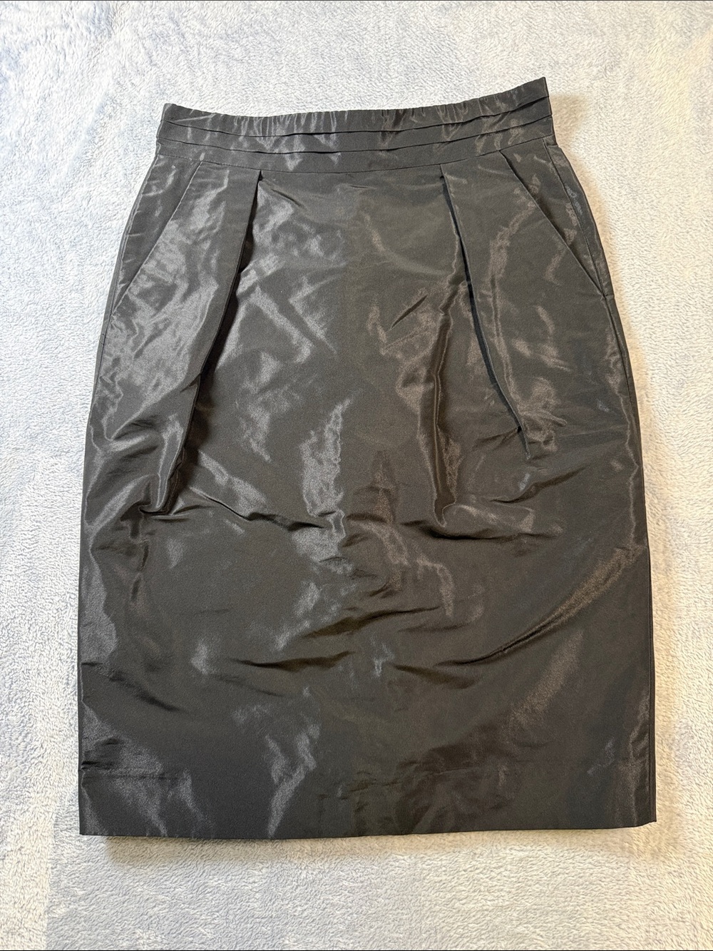 Banana Republic Black Pencil Skirt with Front Tucks #3161